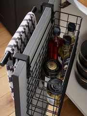 Black Bronx Wire Over Door Storage Basket - Image 2 of 6