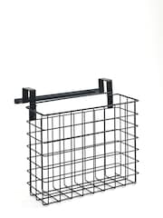 Black Bronx Wire Over Door Storage Basket - Image 6 of 6