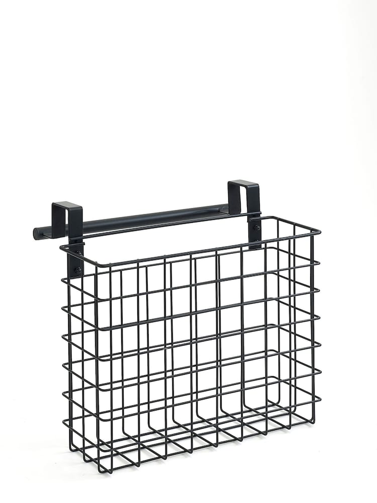 Black Bronx Wire Over Door Storage Basket - Image 6 of 6
