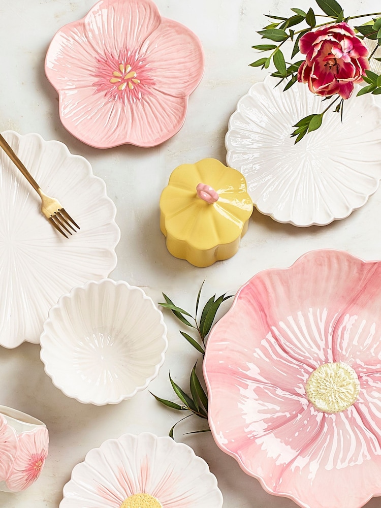 Pink Flower Serve Platter - Image 5 of 6