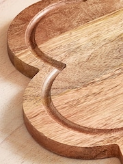 Natural Mango Wood Flower Chopping Board - Image 4 of 5