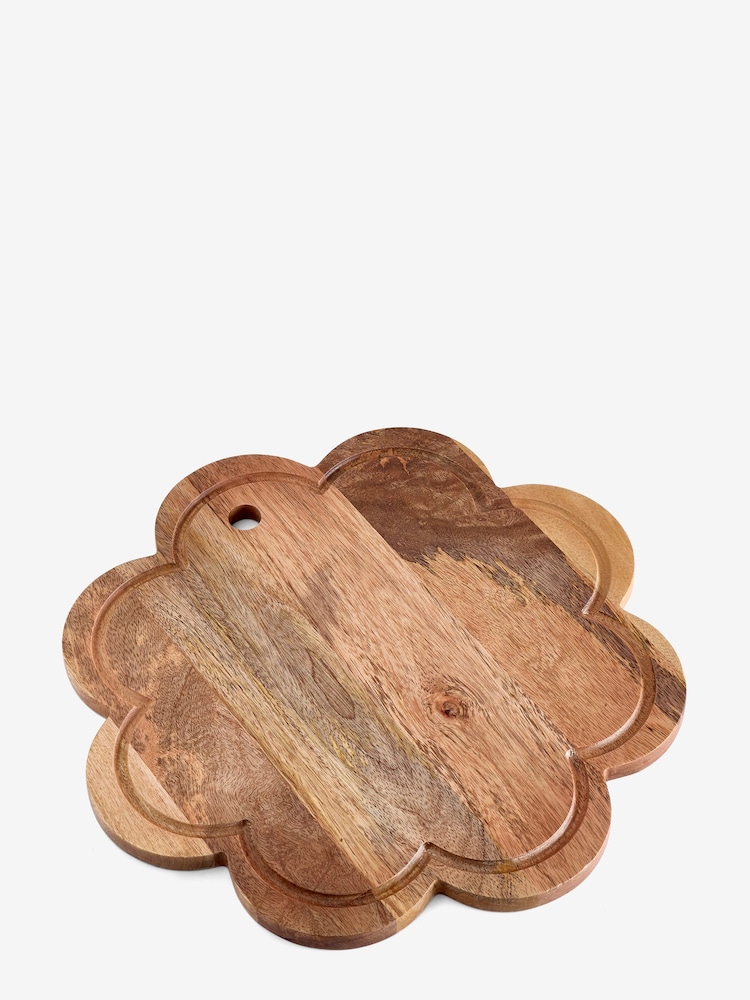 Natural Mango Wood Flower Chopping Board - Image 5 of 5