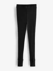 Black Rib Leggings 2 Pack - Image 2 of 3