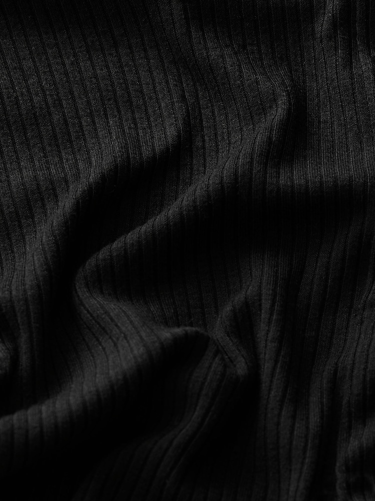 Black Rib Leggings 2 Pack - Image 3 of 3