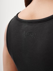 Black/Berry Red Thermal Vest Tops 2 Pack - Image 4 of 7