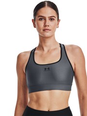 Grau - Under Armour Authentic Unwattierter BH, mittlere Festigkeit - Bild 2 von 4