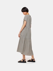 Whistles Black Link Check Trapeze Dress - Image 2 of 5