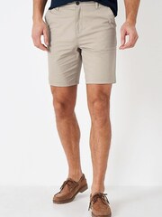 Crew Clothing Company Natural Cotton Classic Casual Shorts - Image 1 of 4