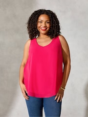 Live Unlimited Curve Pink Vest Top - Image 1 of 4