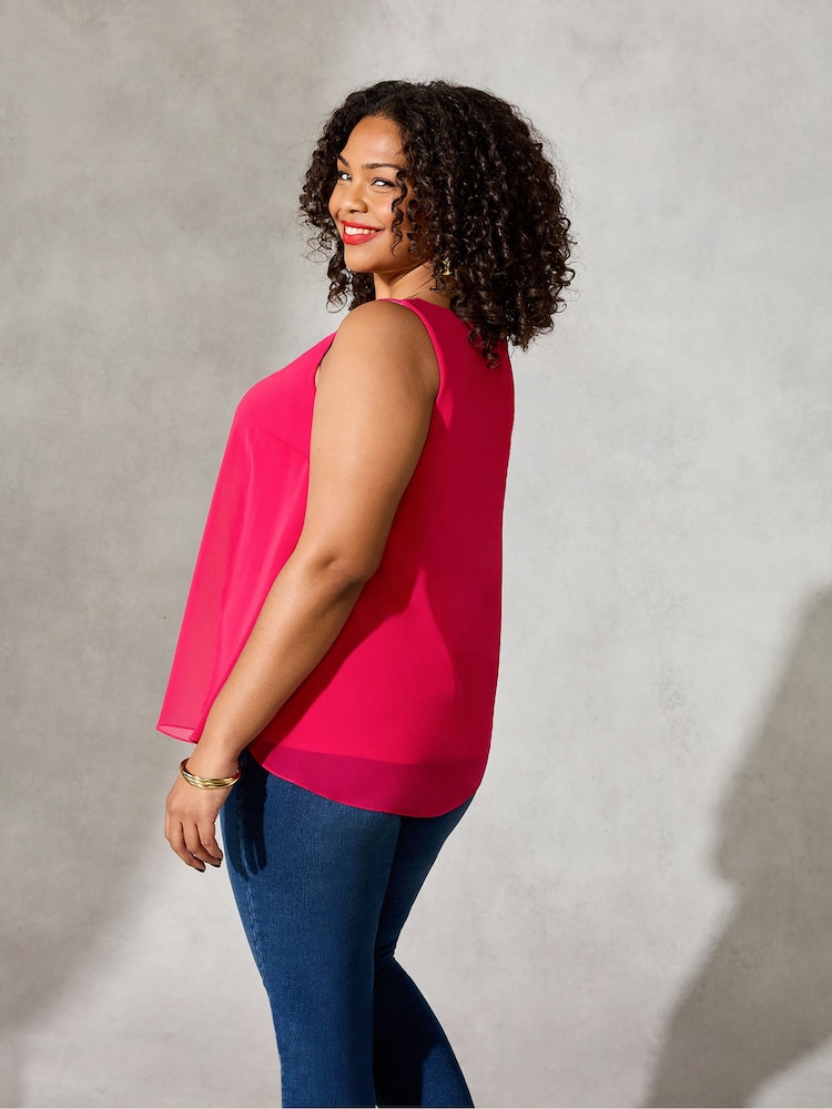 Live Unlimited Curve Pink Vest Top - Image 2 of 4