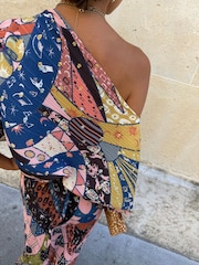 Never Fully Dressed Brown Pastel Casablanca Tilly Dress - Image 3 of 4