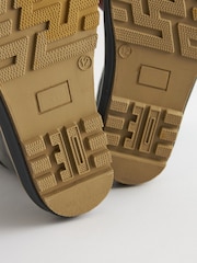 Khaki/Camouflage - Thinsulate Warm gefütterte Gummistiefel mit Umschlagschaft - Bild 3 von 5