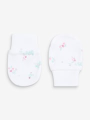 Pink Baby Scratch Mitts 3 Pack - Image 4 of 4