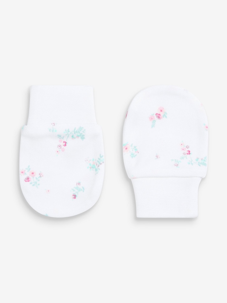 Pink Baby Scratch Mitts 3 Pack - Image 4 of 4