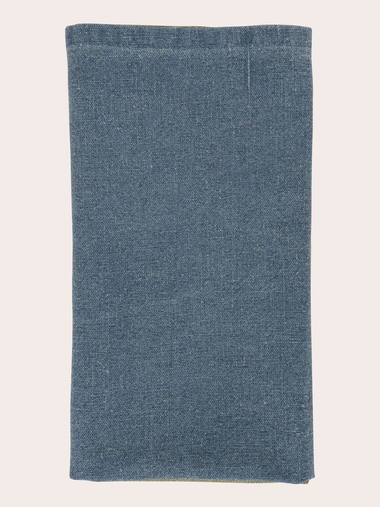 Laura Ashley Set of 4 Blue Wild Clematis Napkins - Image 2 of 5