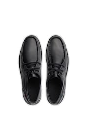 Kickers Black Reason Moc Leather Shoes - Image 6 of 6