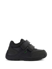 Kickers Black Infant Mid Leather Stomper Trainers - Image 1 of 12