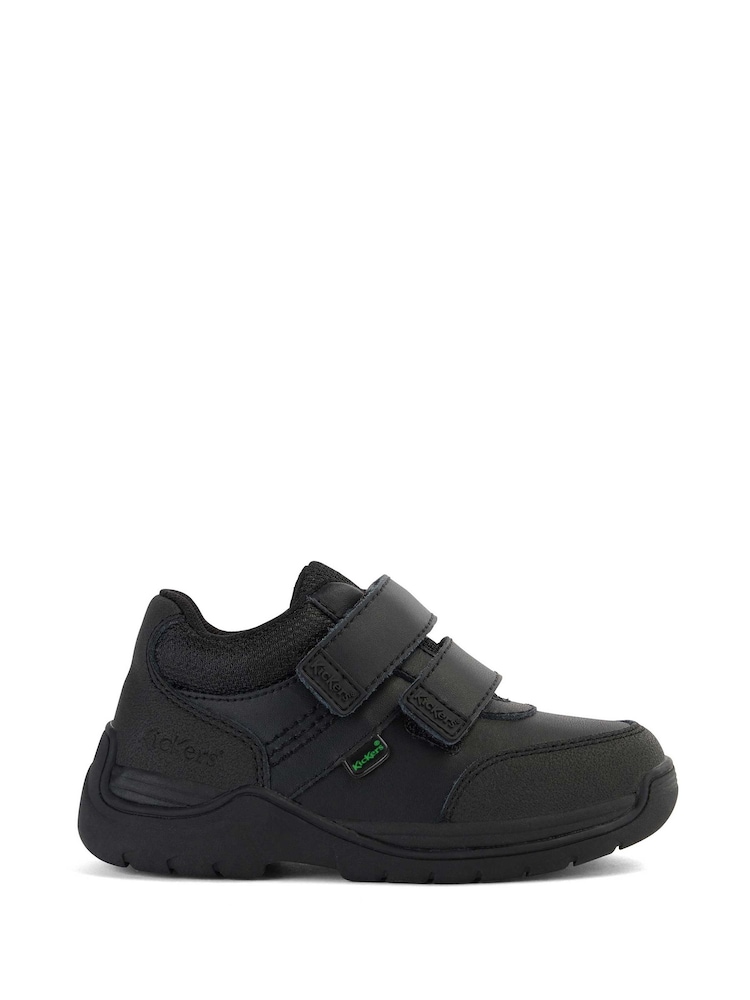 Kickers Black Infant Mid Leather Stomper Trainers - Image 1 of 12
