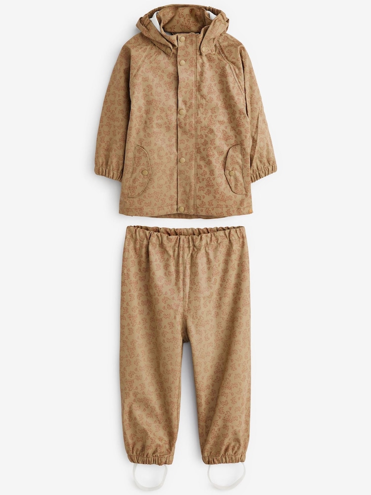 Beige - Lil Atelier Zweiteiliger Regenanzug - Bild 1 von 5 Beige - Lil Atelier Zweiteiliger Regenanzug - Bild 1 von 5