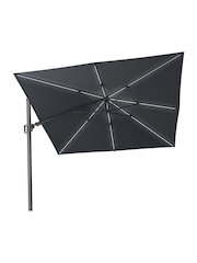 Pacific Grey Garden Glow Challenger T2 3m Square Anthracite Parasol - Image 5 of 7