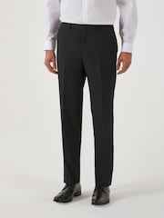 Skopes Black Tailored Fit Romulus Sustainable Suit: Trousers - Image 1 of 4