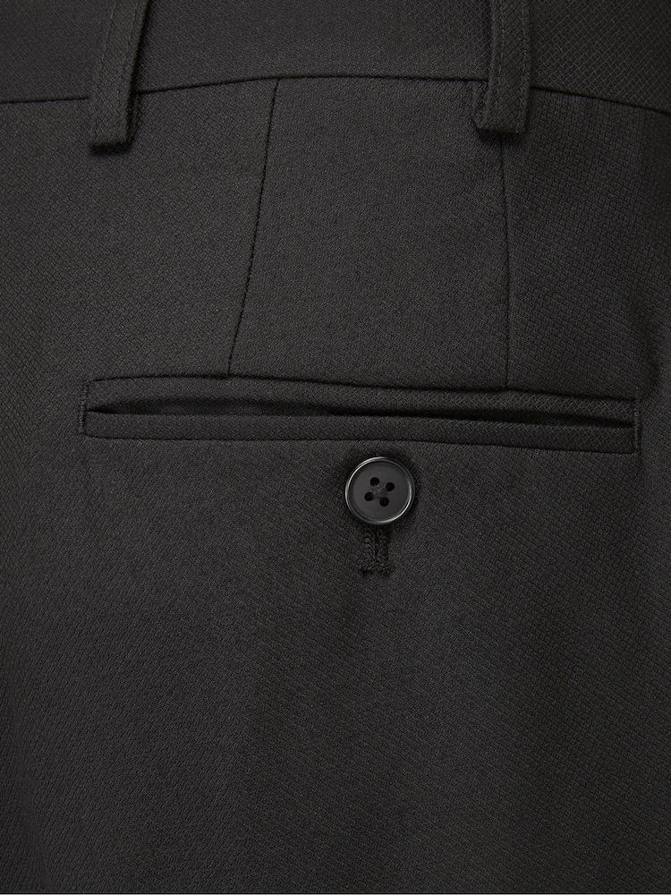 Skopes Black Tailored Fit Romulus Sustainable Suit: Trousers - Image 4 of 4