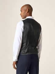 Skopes Blue Newman Check Tailored Fit Suit Waistcoat - Image 2 of 5