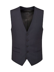 Skopes Blue Newman Check Tailored Fit Suit Waistcoat - Image 4 of 5