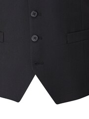 Skopes Black Romulus Sustainable Tailored Fit Suit Waistcoat - Image 4 of 4