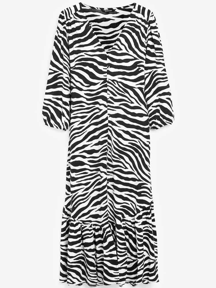 Myleene Klass Button Through Printed Midi Dress - Image 17 of 17