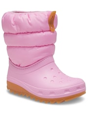 Crocs Light Pink Toddler Classic Neo Puff Snow Boots - Image 2 of 6