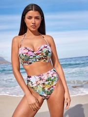 Multi Floral High Waist Bikini Bottoms - Image 2 of 7