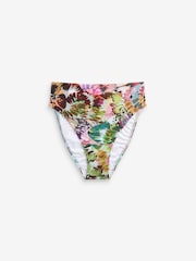 Multi Floral High Waist Bikini Bottoms - Image 6 of 7