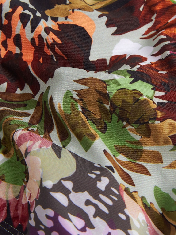 Multi Floral High Waist Bikini Bottoms - Image 7 of 7