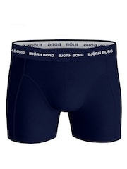 Bjorn Borg Blue Cotton Stretch Boxer 3 Pack - Image 6 of 7