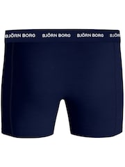 Bjorn Borg Blue Cotton Stretch Boxer 3 Pack - Image 7 of 7