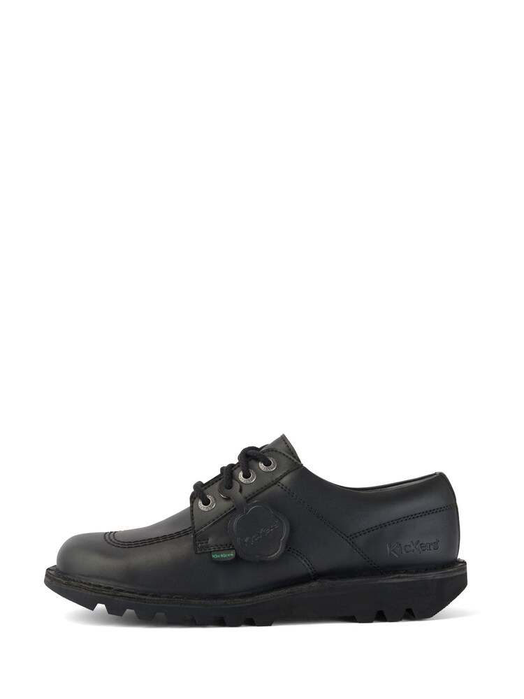 Kickers Black Vegan Kick Lo Shoes - Image 2 of 15
