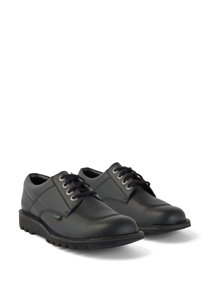 Kickers Black Vegan Kick Lo Shoes - Image 3 of 15