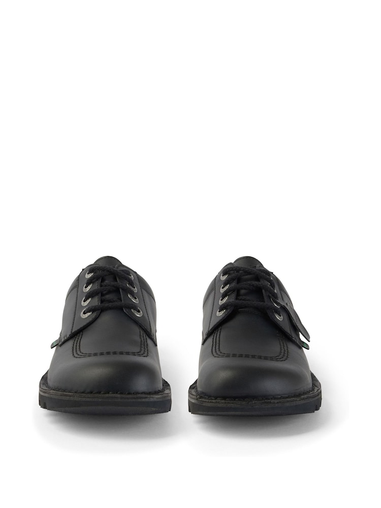 Kickers Black Vegan Kick Lo Shoes - Image 4 of 15