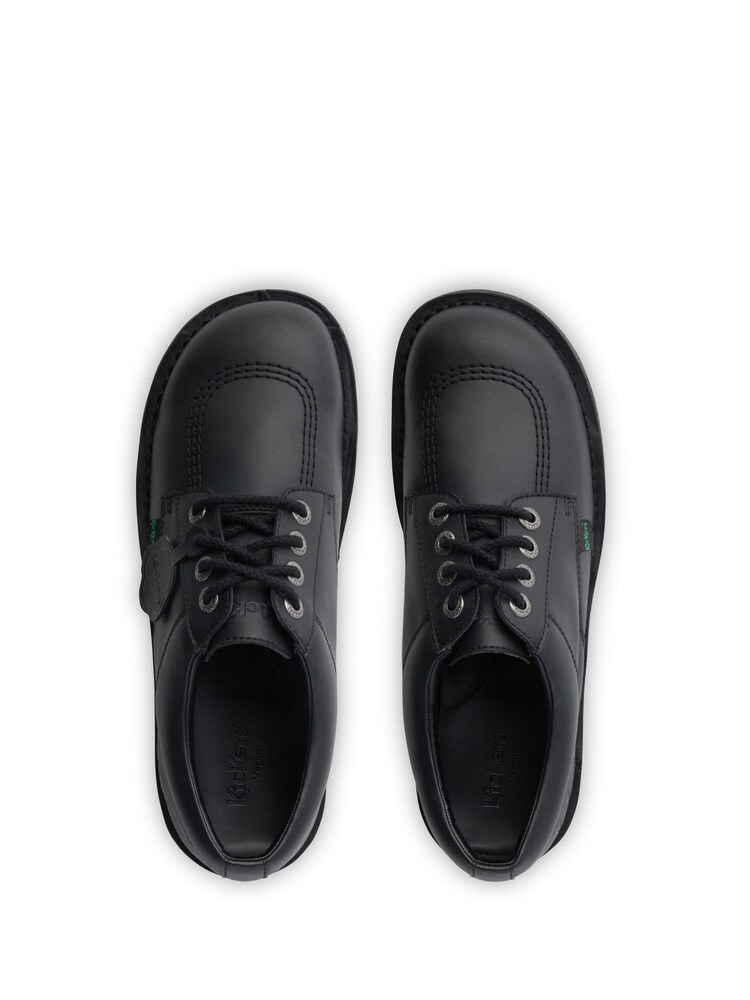 Kickers Black Vegan Kick Lo Shoes - Image 6 of 15