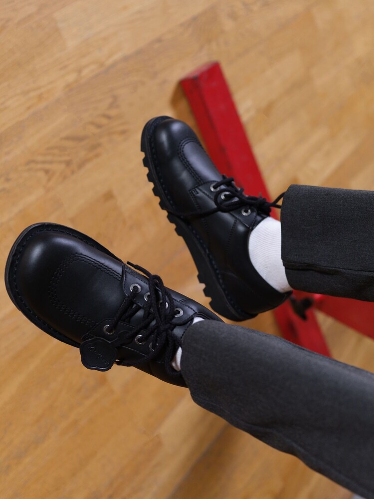 Kickers Black Vegan Kick Lo Shoes - Image 7 of 15