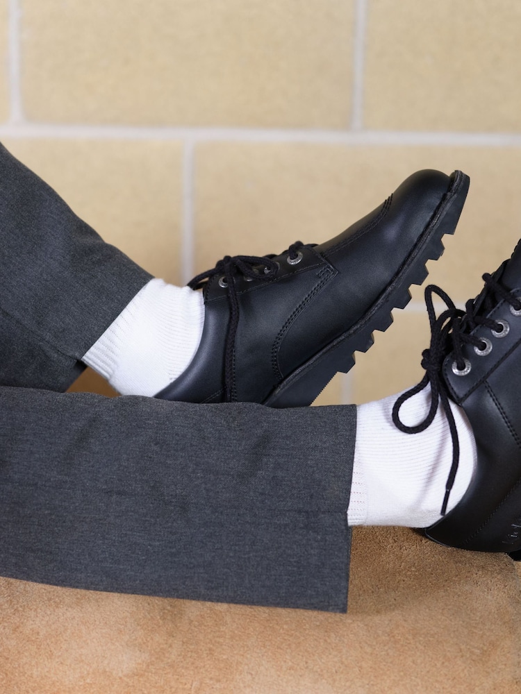 Kickers Black Vegan Kick Lo Shoes - Image 8 of 15