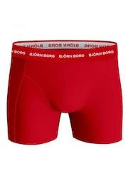Bjorn Borg Blue Multi Cotton Stretch Boxer 5 Pack - Image 6 of 7