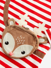 Red Red Reindeer Long Sleeve Bag Tshirt and Leggings (3mths-7yrs) - Image 7 of 7