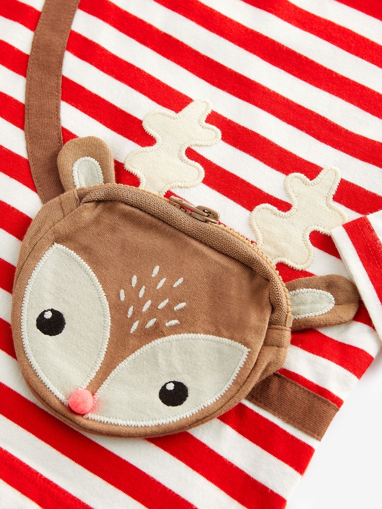 Red Red Reindeer Long Sleeve Bag Tshirt and Leggings (3mths-7yrs) - Image 7 of 7