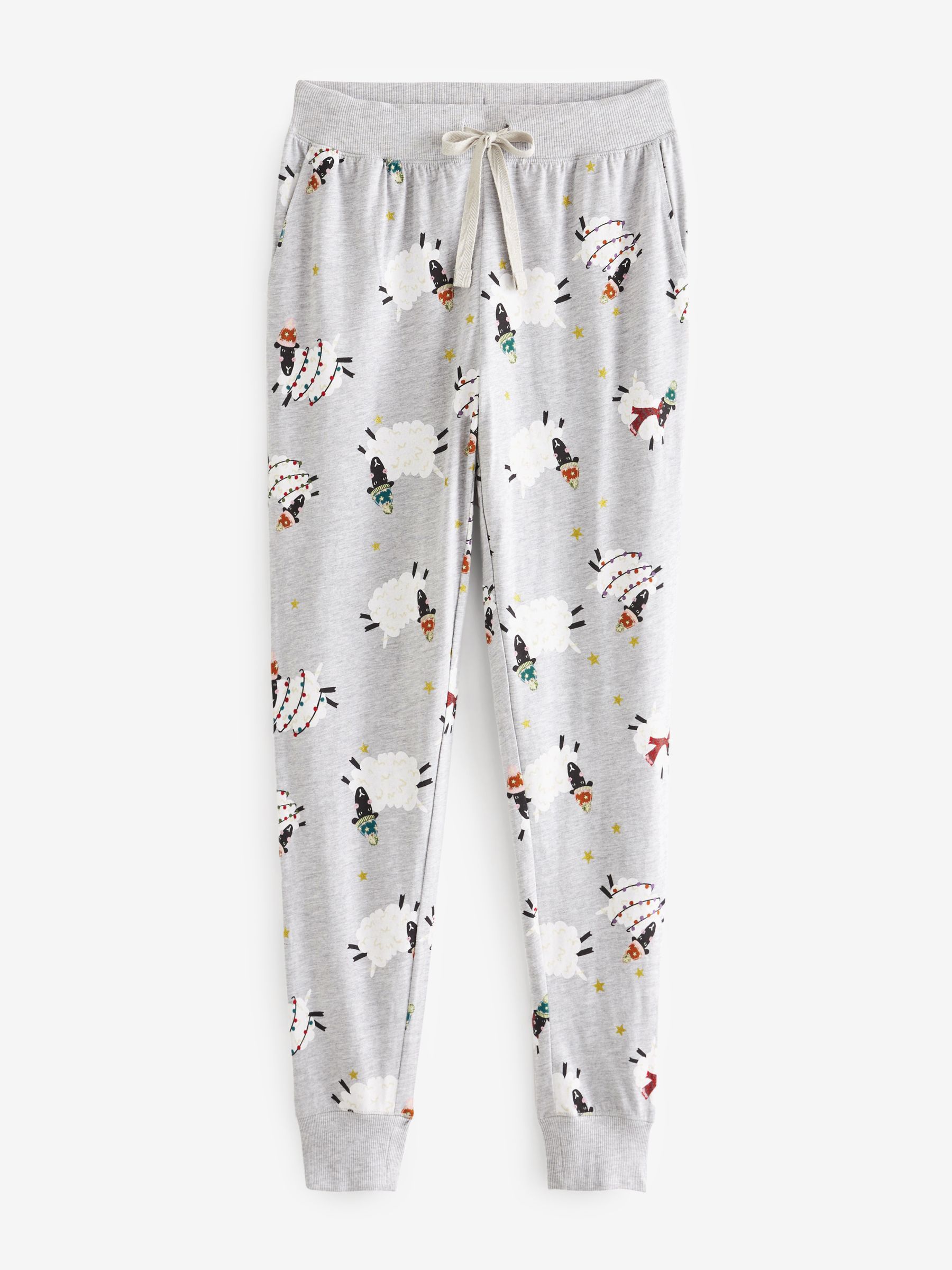 Buy Grey Sheep Matching Family Womens Jersey Pyjamas from Next Luxembourg