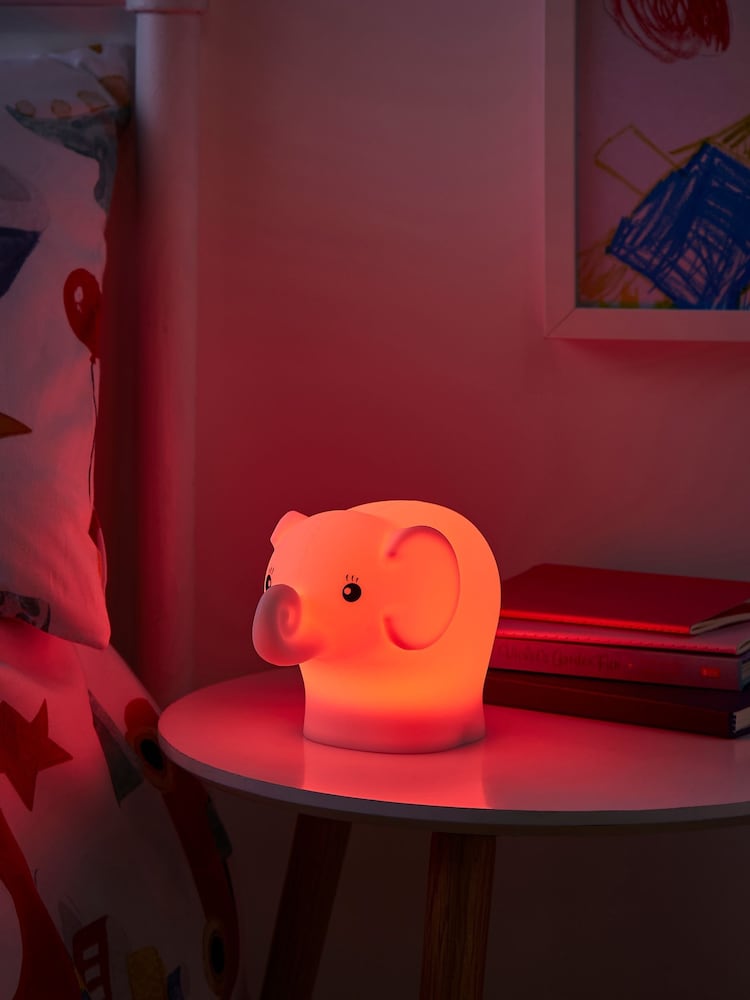 glow White Elephant Night Light - Image 2 of 7 glow White Elephant Night Light - Image 2 of 7