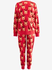 Red Reindeer Matching Family Womens Maternity Cosy Pyjamas - Image 8 of 8