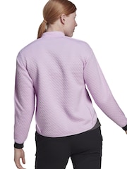 adidas Purple Terrex Hike 1/2 Zip Fleece - Image 3 of 10