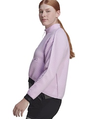 adidas Purple Terrex Hike 1/2 Zip Fleece - Image 5 of 10